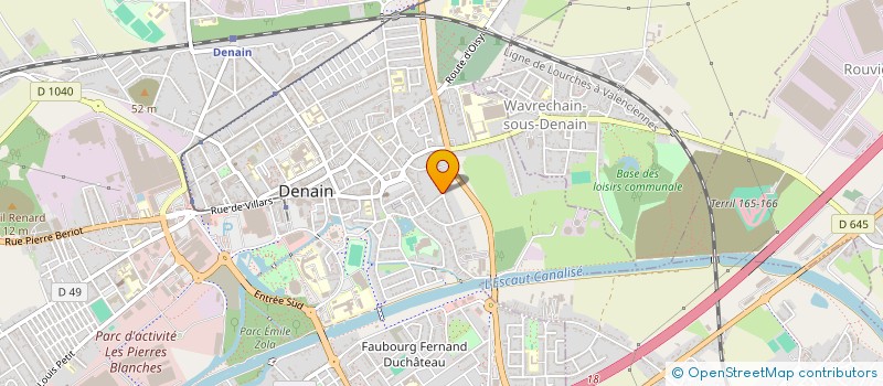 localisation de l'entreprise ATELIERS DE CONSTRUCTION DU HAINAUT à DENAIN