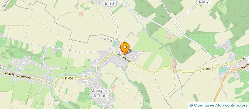 localisation de l'entreprise ATELIERS DE CONSTRUCTION SUNDGAUVIENS  WALDIGHOFEN