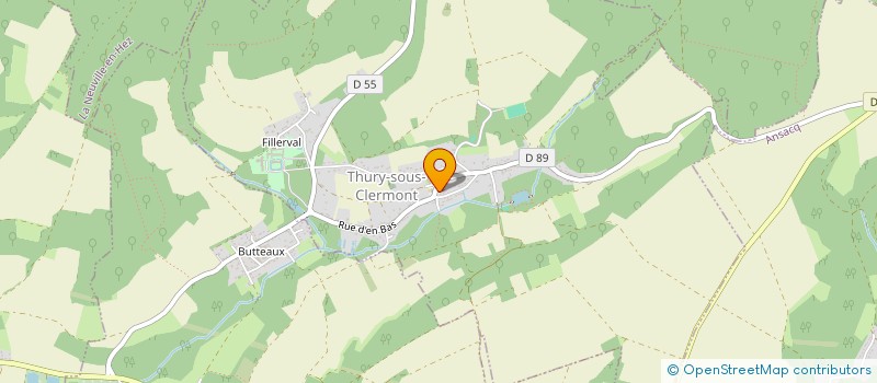 localisation de l'entreprise ATELIERS DE COUTURE à THURY-SOUS-CLERMONT