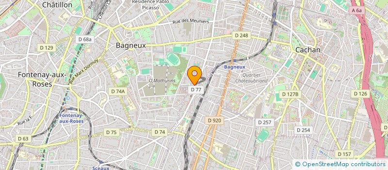localisation de l'entreprise ATELIERS DE COUTURE M.Y. à BAGNEUX