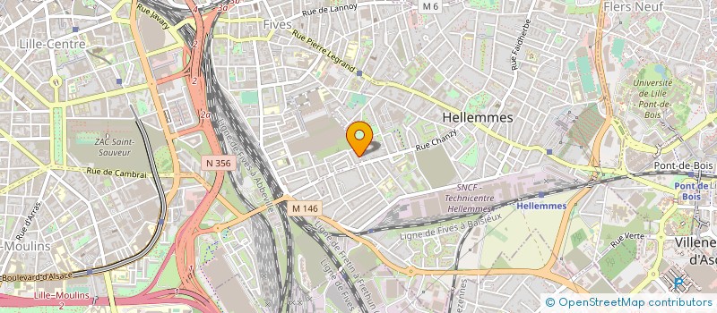 localisation de l'entreprise ATELIERS DE FIVES SA à LILLE