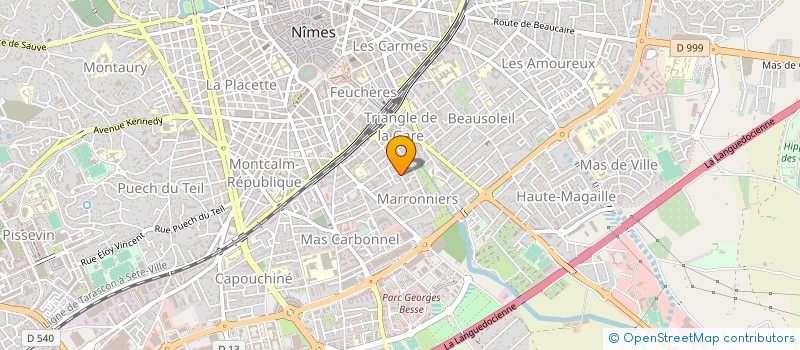 localisation de l'entreprise ATELIERS DE FONTBLANCHE  NIMES