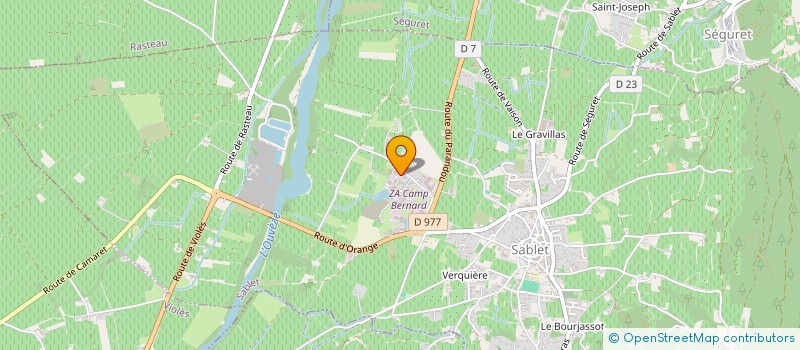 localisation de l'entreprise ATELIERS DE JEAN-PIERRE à SABLET