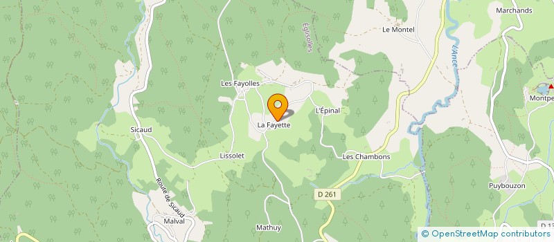 localisation de l'entreprise ATELIERS DE L HABITAT  SAUVESSANGES