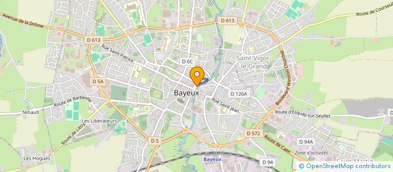 localisation de l'entreprise ATELIERS DE L'HORLOGE à BAYEUX