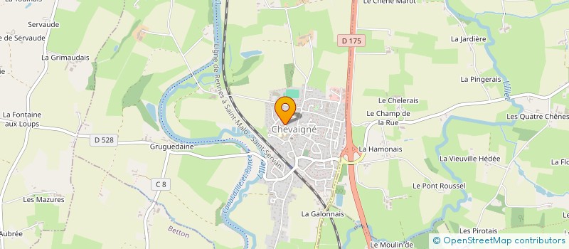 localisation de l'entreprise ATELIERS DE L'ILLE  CHEVAIGNE