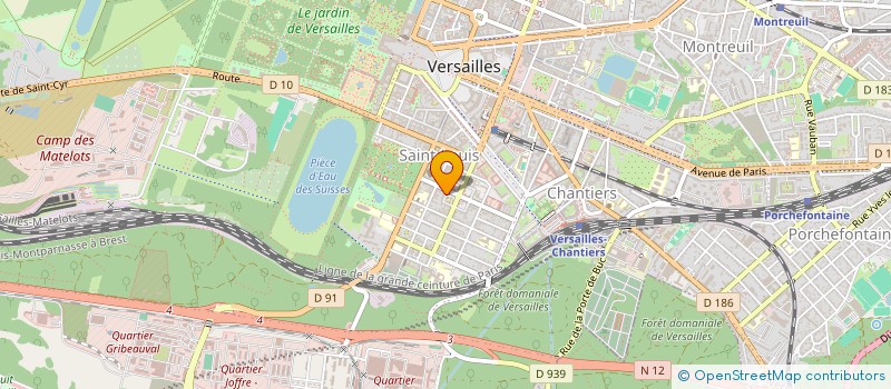 localisation de l'entreprise ATELIERS DE L'OCCIDENT à VERSAILLES