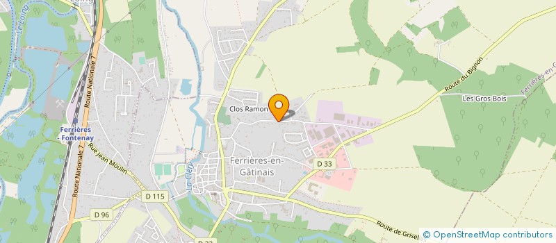 localisation de l'entreprise ATELIERS DE L'ORGE à FERRIERES-EN-GATINAIS