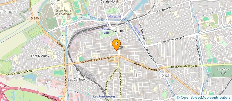 localisation de l'entreprise ATELIERS DE LA CITOYENNETE  CALAIS