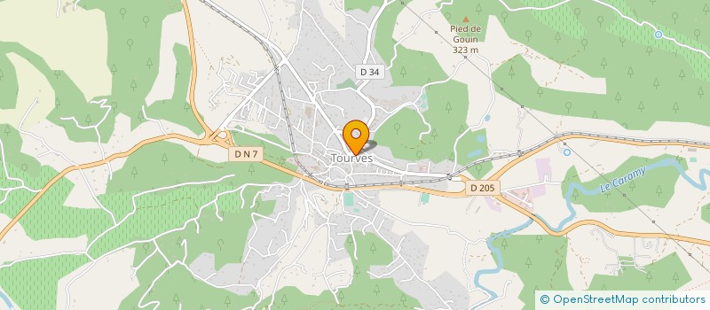 localisation de l'entreprise ATELIERS DE LA LUCIOLE  TOURVES