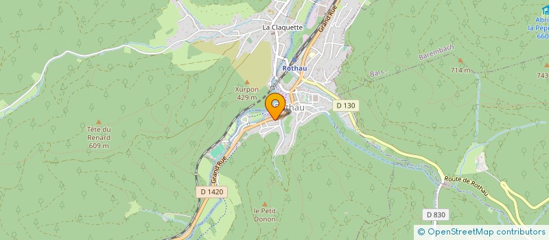 localisation de l'entreprise ATELIERS DE LA ROCHE à ROTHAU