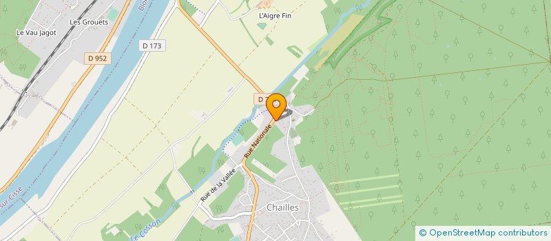 localisation de l'entreprise ATELIERS DE LA RUE  LE CONTROIS-EN-SOLOGNE