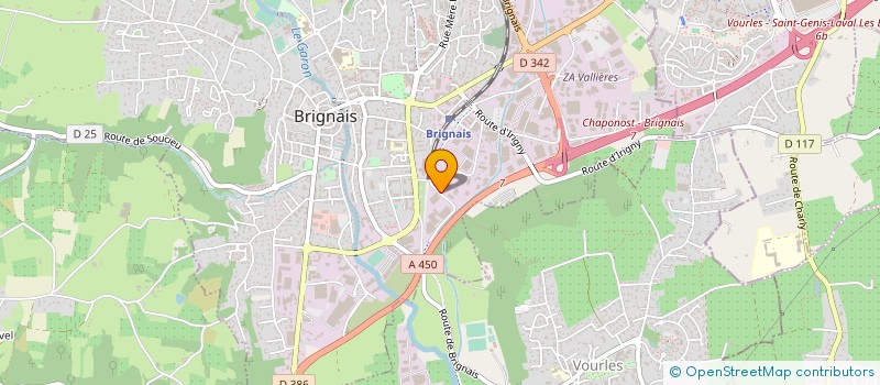 localisation de l'entreprise ATELIERS DE MECANIQUE GENERALE ECOCHARD à BRIGNAIS
