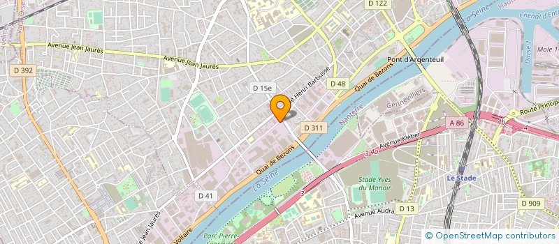 localisation de l'entreprise ATELIERS DE MECANIQUE M. MORONVAL à ARGENTEUIL