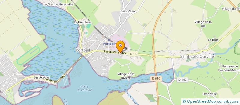localisation de l'entreprise ATELIERS DE MENUISERIE DU COTENTIN à PORT-BAIL-SUR-MER