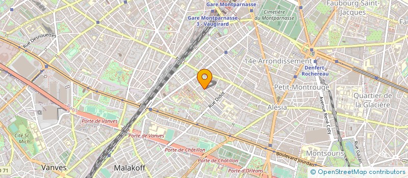 localisation de l'entreprise ATELIERS DE MOULAGE LUISETTI à PARIS