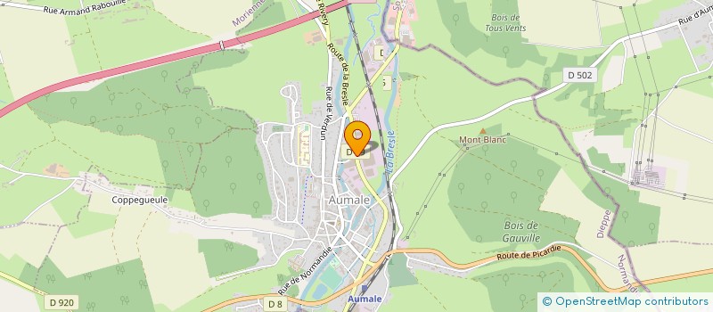 localisation de l'entreprise ATELIERS DE PARACHEVEMENT DE LA BRESLE  AUMALE