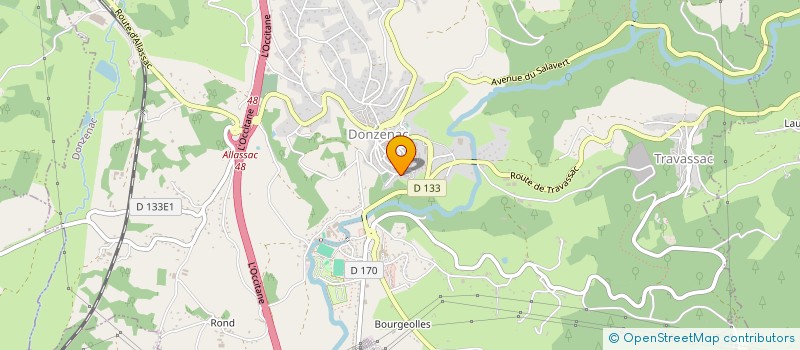 localisation de l'entreprise ATELIERS DE PRATIQUES ARTISTIQUES ET CULTURELLES  DONZENAC