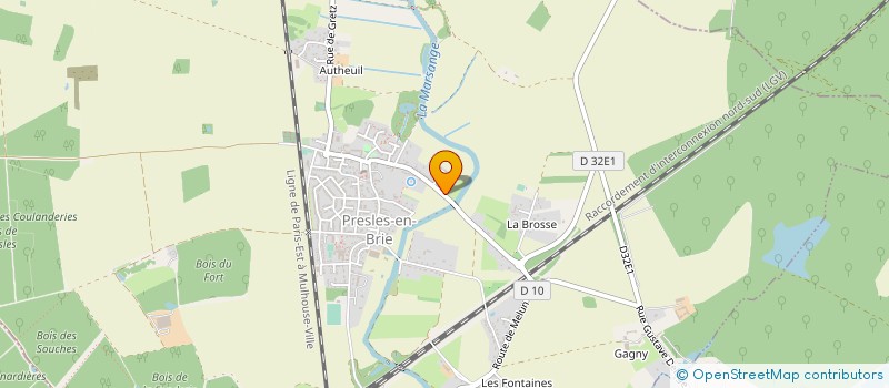 localisation de l'entreprise ATELIERS DE PRESLES à PRESLES-EN-BRIE