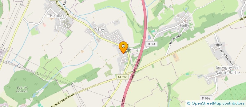 localisation de l'entreprise ATELIERS DE PRESTATIONS DE SERVICES  METZ