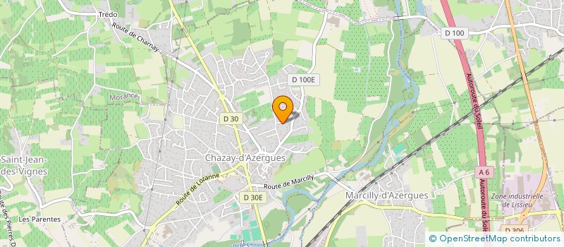 localisation de l'entreprise ATELIERS DE SARRIANS à CHAZAY D'AZERGUES