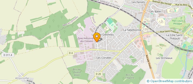 localisation de l'entreprise ATELIERS DE SERIGRAPHIE DE L'AVRE à VERNOUILLET