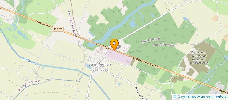 localisation de l'entreprise ATELIERS DE ST AIGNAN DES GUES SARL  BRAY-SAINT-AIGNAN