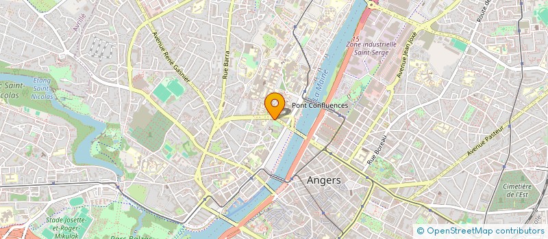 localisation de l'entreprise ATELIERS DE TAPISSERIE DES LICIERS ANGEVINS à ANGERS