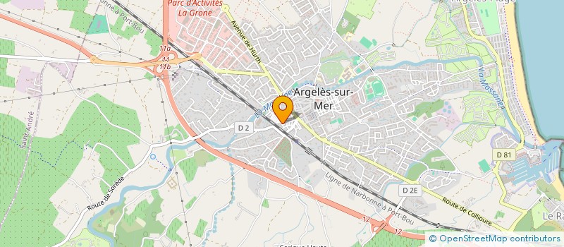 localisation de l'entreprise ATELIERS DE VIRGINY  ARGELES-SUR-MER