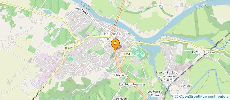 localisation de l'entreprise ATELIERS DECOUVERTE DESOPILANT D'IMPROVISATION CHALONNAIS TOUS TERRAINS  CHALONNES-SUR-LOIRE