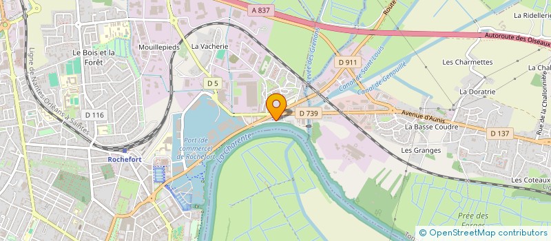 localisation de l'entreprise ATELIERS DEQUIPEMENT ELECTRIQUE PERROTIN LUME  ROCHEFORT