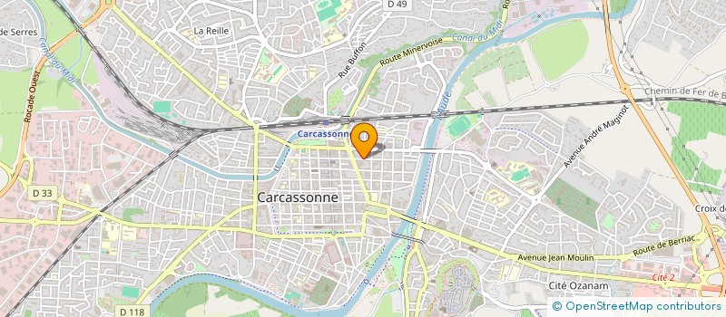 localisation de l'entreprise ATELIERS DES 500  CARCASSONNE