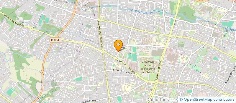 localisation de l'entreprise ATELIERS DES ARTS CERAMIQUES à PAU