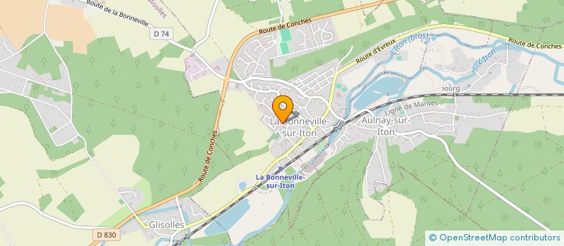 localisation de l'entreprise ATELIERS DES ARTS SCENIQUES  LA BONNEVILLE-SUR-ITON