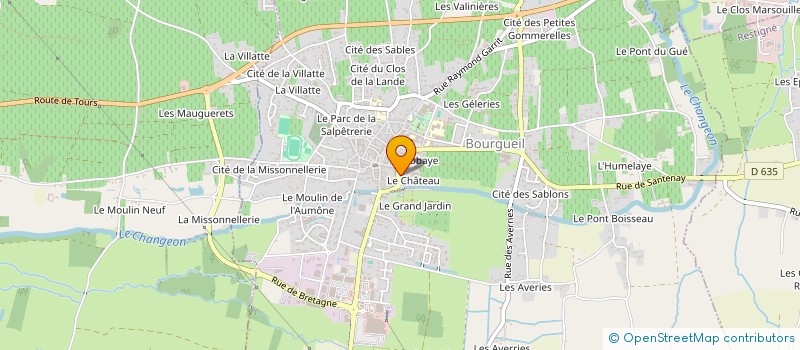 localisation de l'entreprise ATELIERS DES COMMUNS à BOURGUEIL