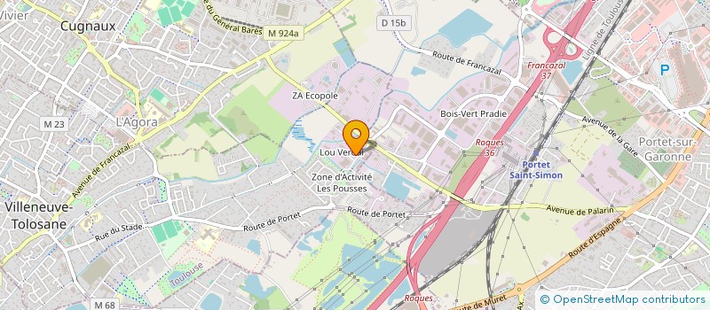 localisation de l'entreprise ATELIERS DES GRAVES à VILLENEUVE-TOLOSANE