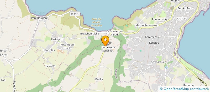 localisation de l'entreprise ATELIERS DES JARDINS ET COMPAGNIE  GUIMAEC