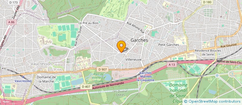 localisation de l'entreprise ATELIERS DES SERVICES ET ARTS à GARCHES