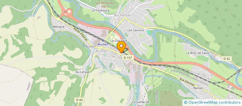 localisation de l'entreprise ATELIERS DES VIANDES à ARCHES
