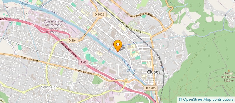 localisation de l'entreprise ATELIERS DESVIGNES PIERRE à CLUSES