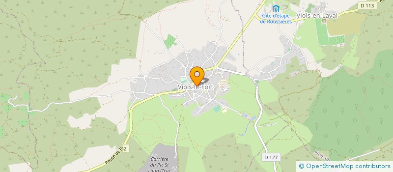 localisation de l'entreprise ATELIERS DOMINIQUE IMBERT à VIOLS-LE-FORT