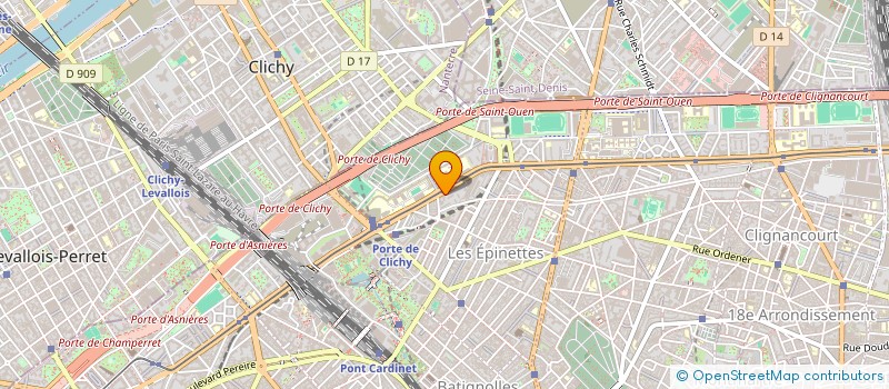 localisation de l'entreprise ATELIERS DU 17 à PARIS