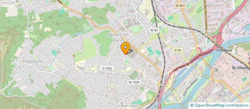 localisation de l'entreprise ATELIERS DU CENTAURE à METZ