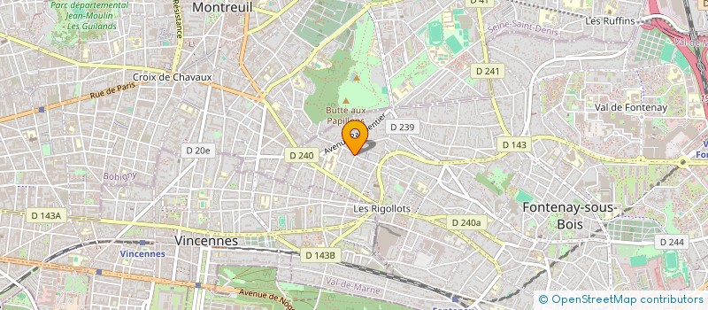 localisation de l'entreprise ATELIERS DU CINEMA ET DU SPECTACLE VIVANT à FONTENAY-SOUS-BOIS