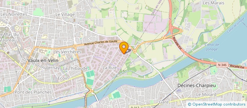 localisation de l'entreprise ATELIERS DU FAIRE  VAULX-EN-VELIN