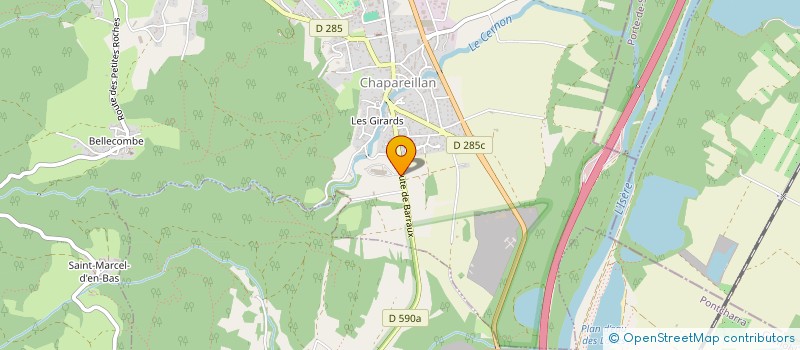 localisation de l'entreprise ATELIERS DU GRANIER à CHAPAREILLAN
