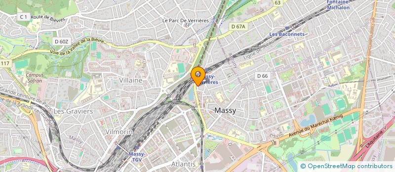 localisation de l'entreprise ATELIERS DU MED à MASSY