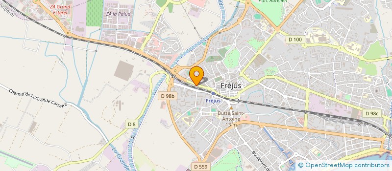 localisation de l'entreprise ATELIERS DU SUD  FREJUS