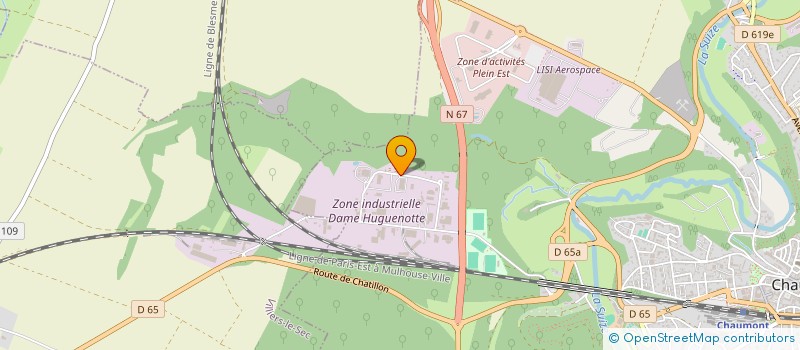 localisation de l'entreprise ATELIERS DU VIADUC à CHAUMONT