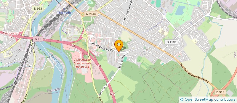 localisation de l'entreprise ATELIERS DU VIEUX BOURG  YUTZ